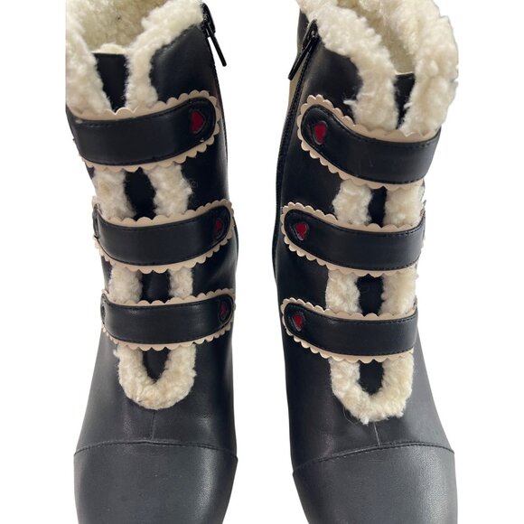 Lola Ramona Black Heeled Boots Size 10 - Picture 11 of 11